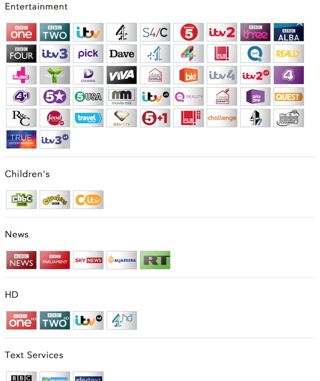 Aerials and More - Freeview TV in Brighton and South East, BN1 8EN - 5 Star Plus 1 Freeview Channel Number